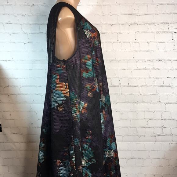 Spenser Jeremy‎ Woman Mesh & Floral Sleeveless Dress Size 3X Goth Witchy Mesh - Picture 7 of 14